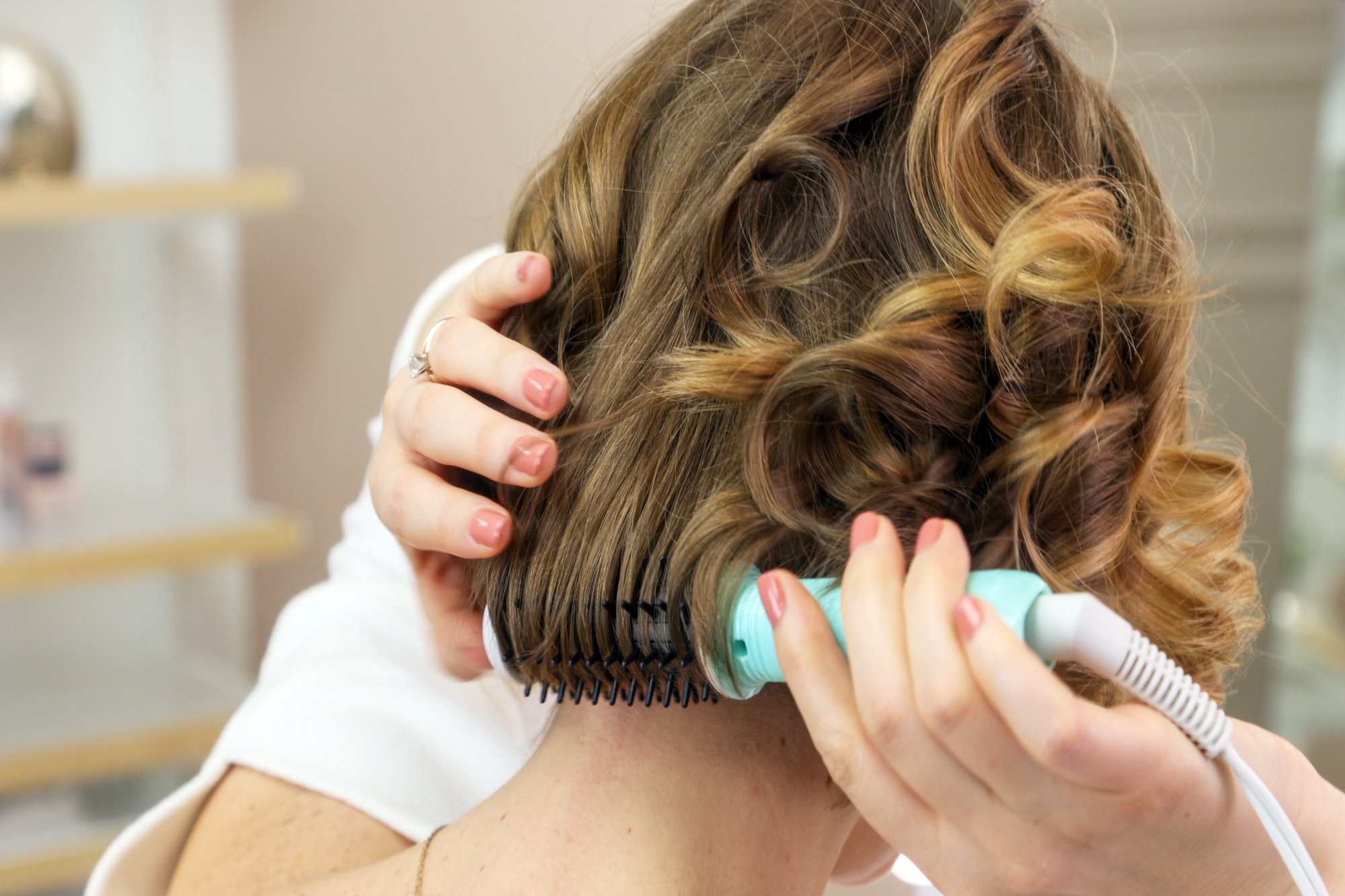 Mini curling brush deals