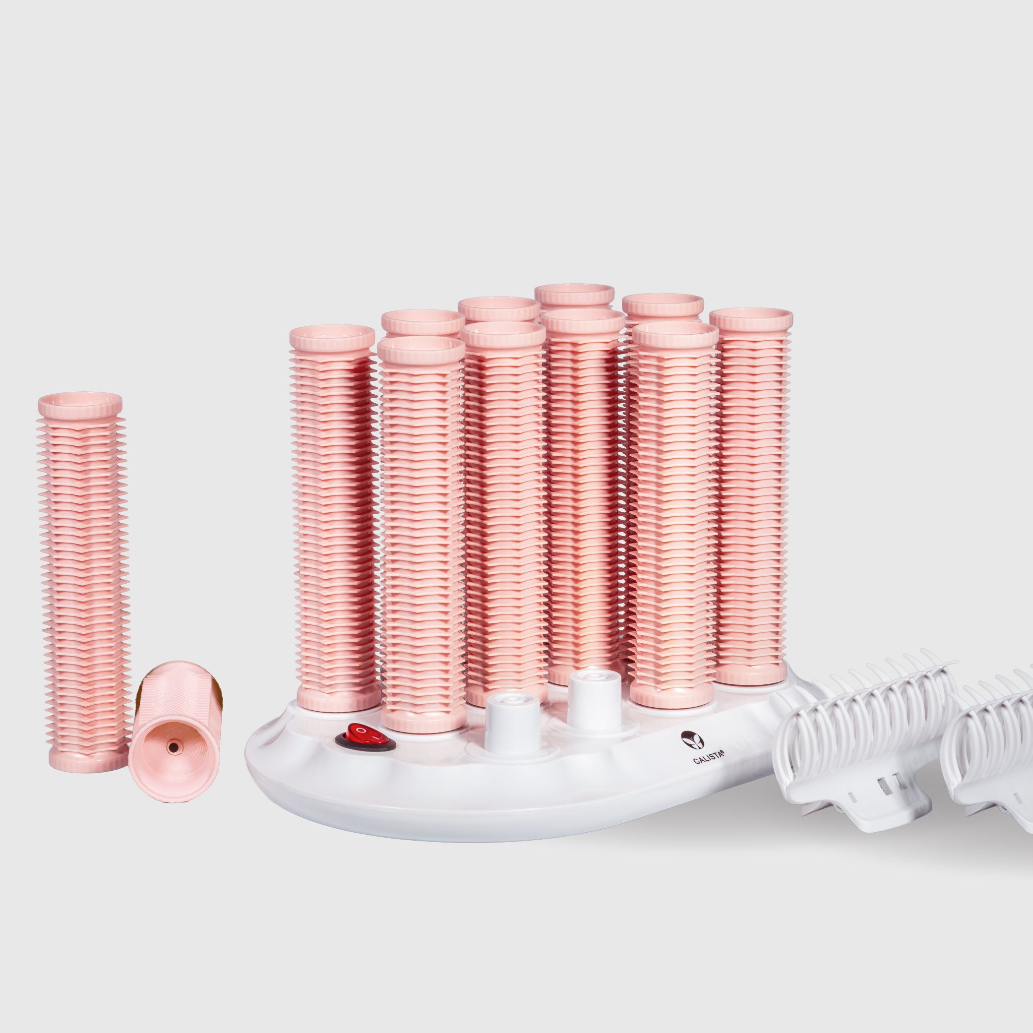 Calista Pink Long Hot Roller Set with Clips Amazon.com : CALISTA Tools Ion Hot Rollers Long Set, Hot  main image 3