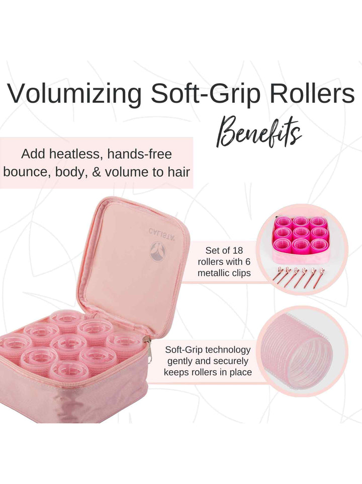 Volumizing Soft-Grip Rollers - Long Set