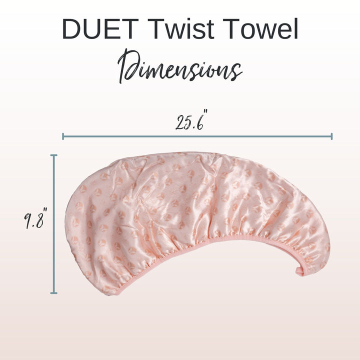 Duet Satin-Microfiber Twist Towe