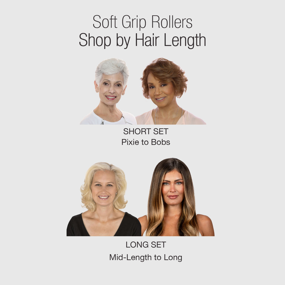 Volumizing Soft-Grip Rollers - Short Set