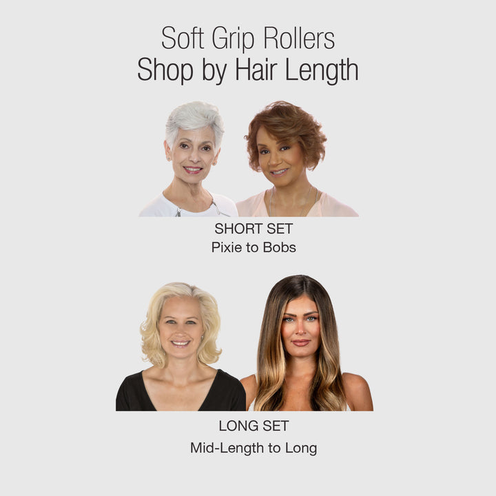 Volumizing Soft-Grip Rollers - Short Set