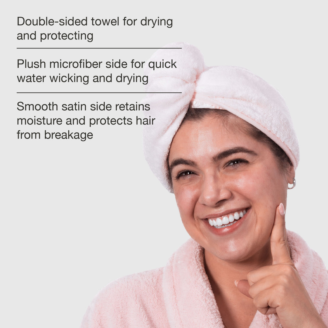 Duet Satin-Microfiber Twist Towel