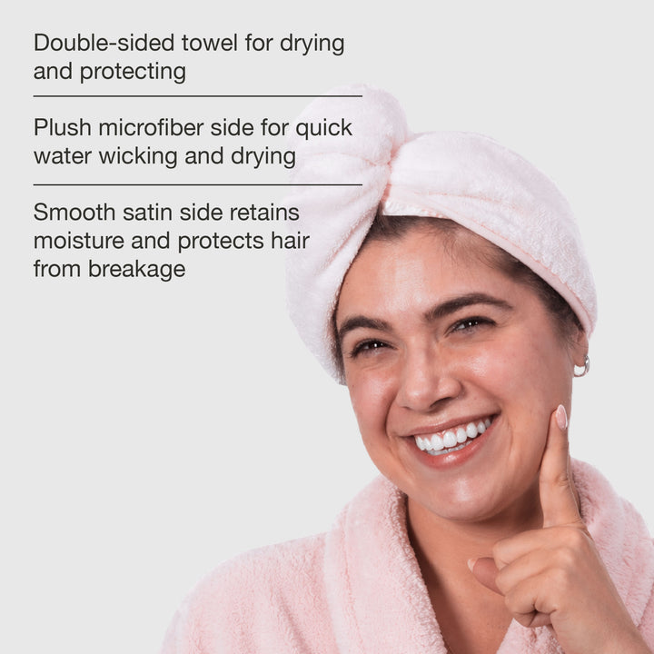 Duet Satin-Microfiber Twist Towel