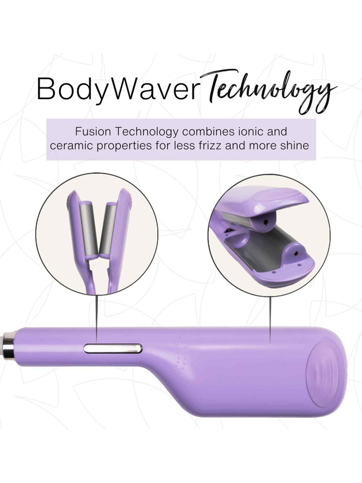 BodyWaver Technology
Fusion Technology combines ionic and ceramic properties for less frizz and more shine 