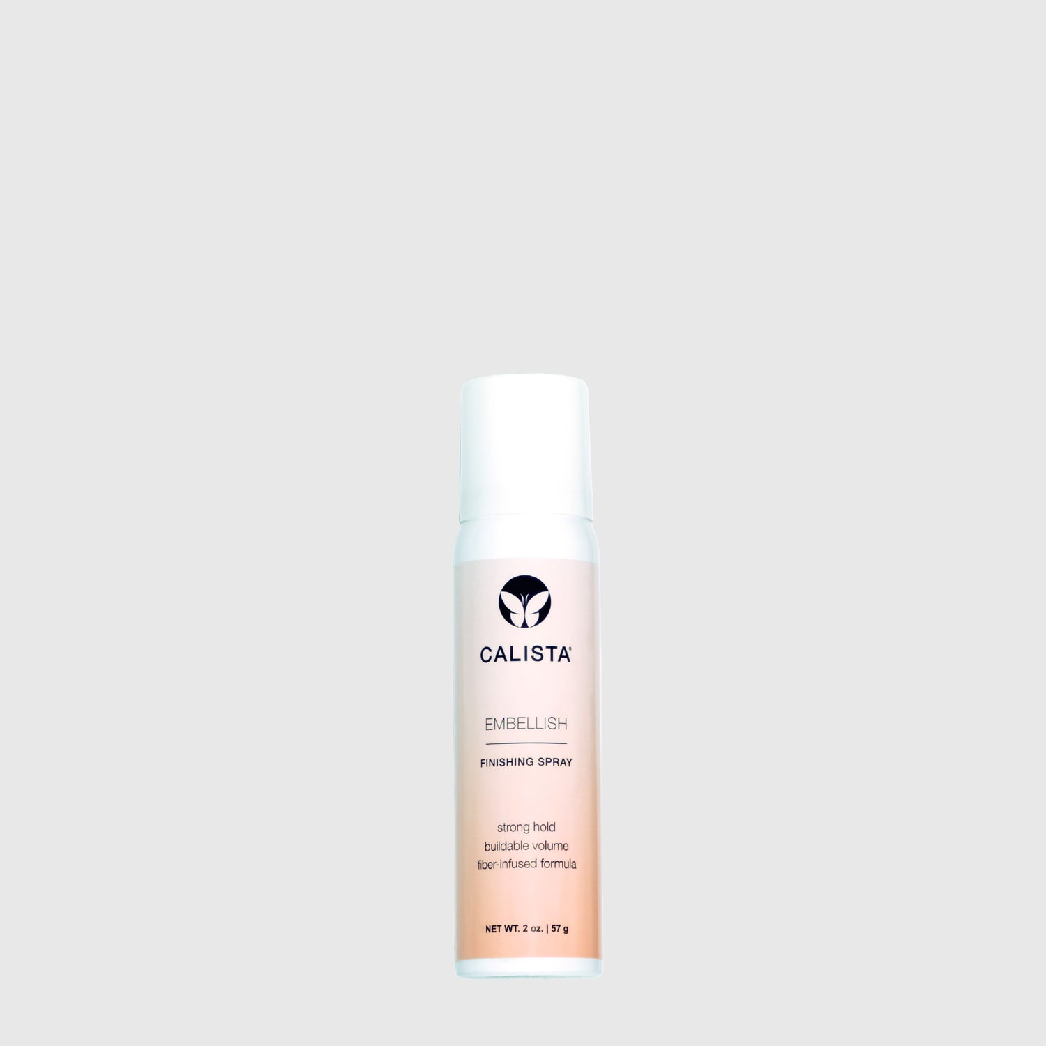 A can of Mini Embellish Finishing Spray on a gray background