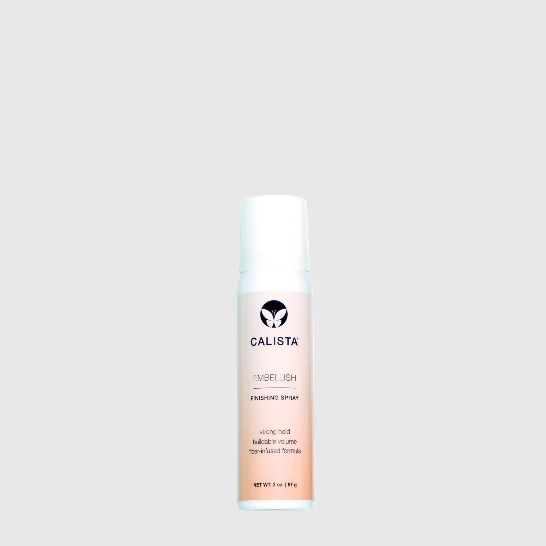 A can of Mini Embellish Finishing Spray on a gray background