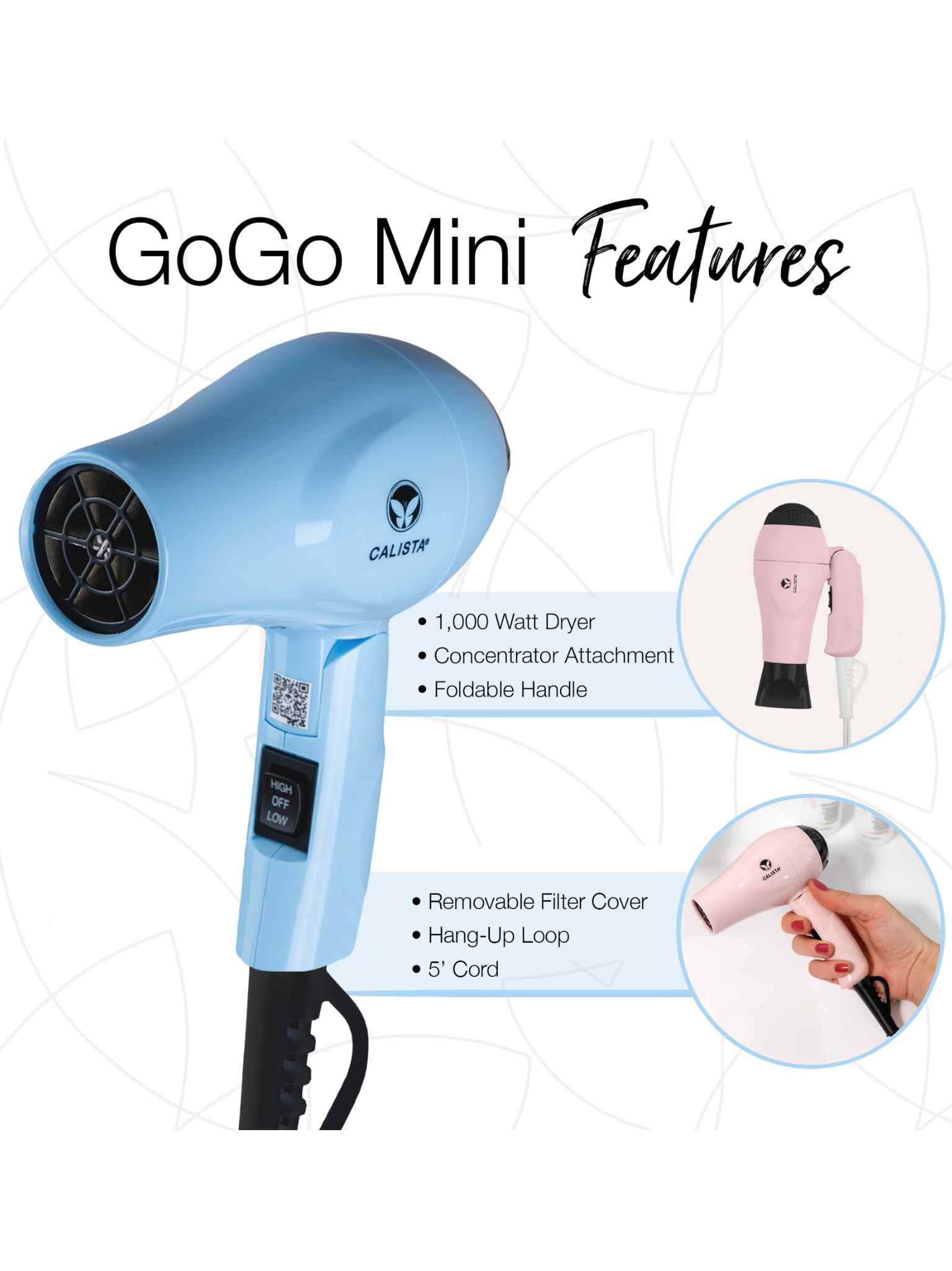 GoGo Mini Dryer features