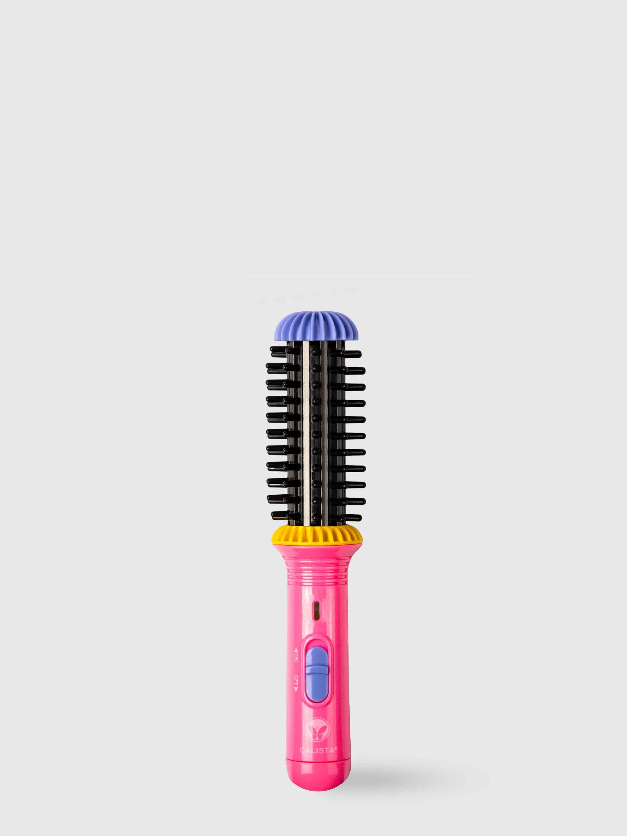 Calista Gogo Mini Round Brush Compact Touch Up Styling Tool Periwinkle