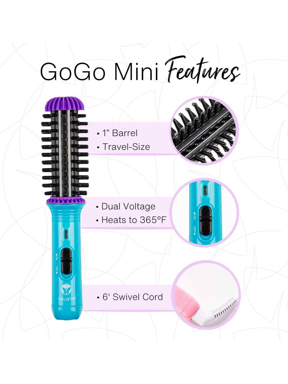 GoGo Mini Round Brush features