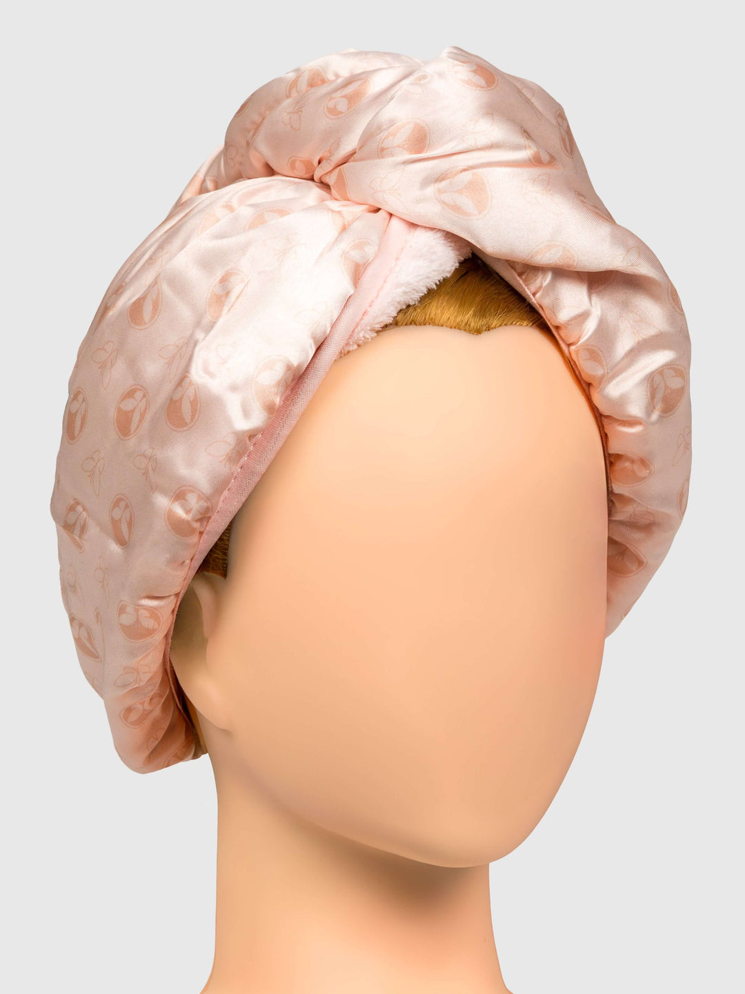 Calista Satin-Wrapped Microfiber Hair Towel