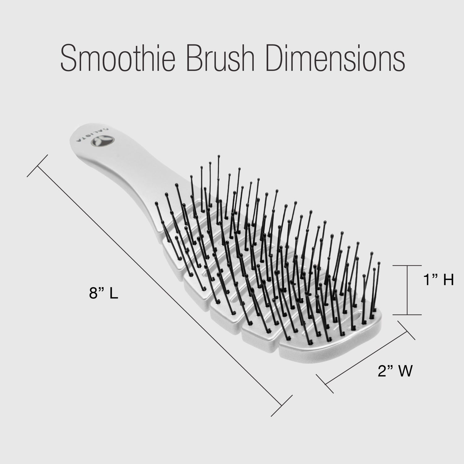 graphic showing the dimensions of the smoothie brush